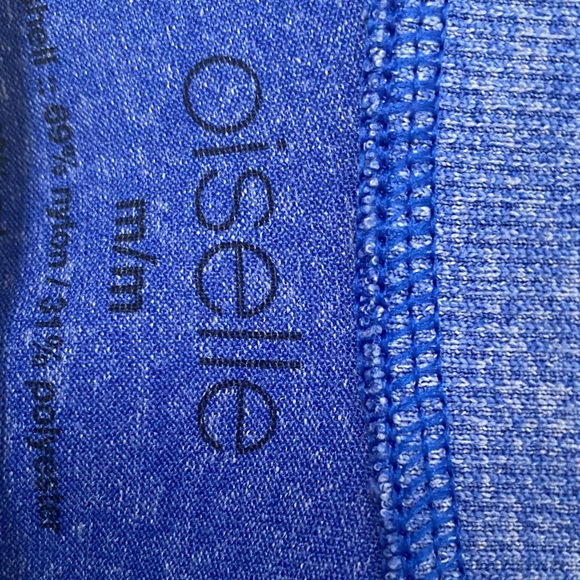 Oiselle Heather Blue Long Sleeve with Bird Pattern - Picture 2 of 3